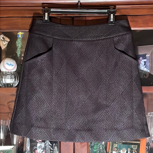 Oliver Bonas Textured Black Skirt 12 - Picture 8 of 8